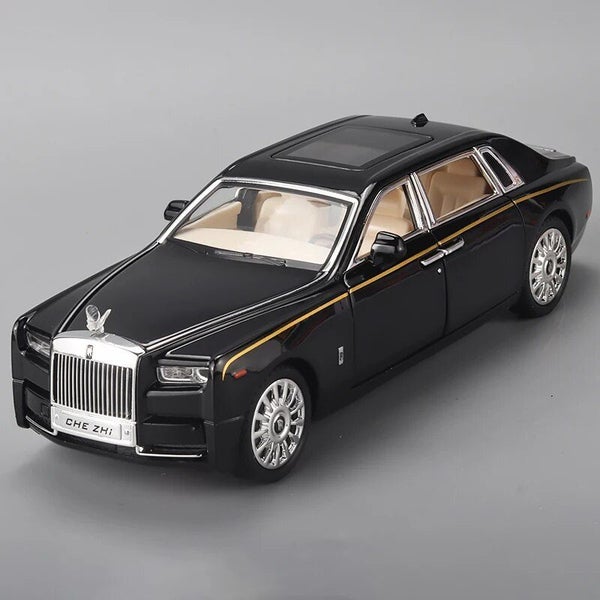 1:24 RR Phantom Model Zinc Alloy Pull Back Diecast Toy Cars with Carousel 1
