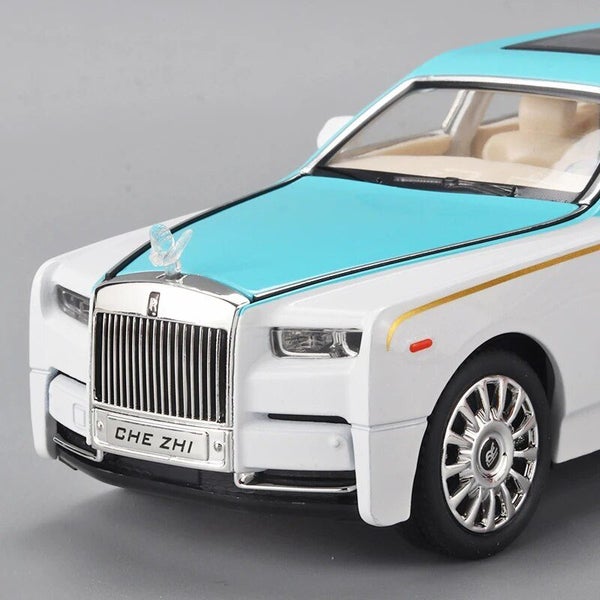 1:24 RR Phantom Model Zinc Alloy Pull Back Diecast Toy Cars with Carousel 7