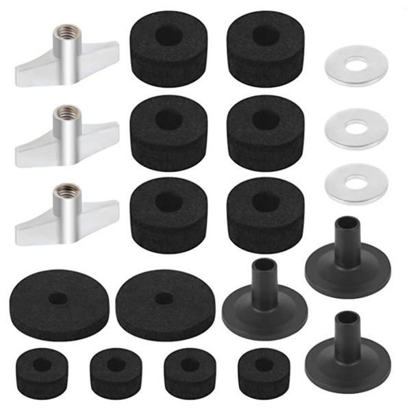 cymbal felt pads 21Pcs Drum Felt Pad Kit Cymbal Stand Felts Non Slip Replacement Carousel 1