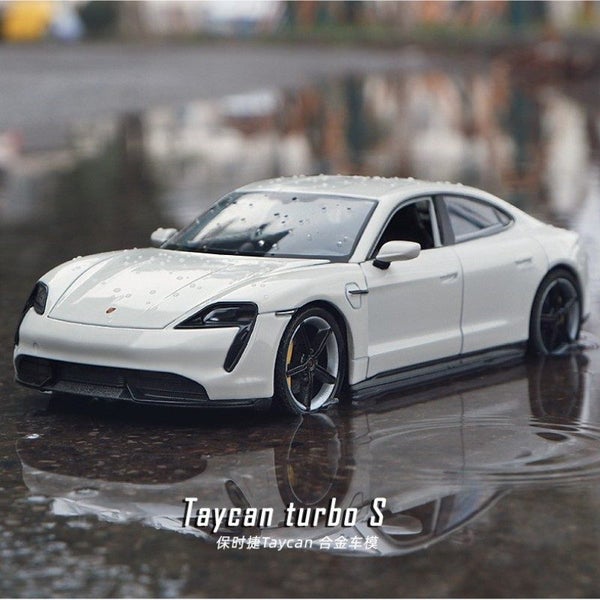 1:24 Porsche Taycan Turbo S Alloy Car Model Diecasts Metal Toy Sports Carousel 2