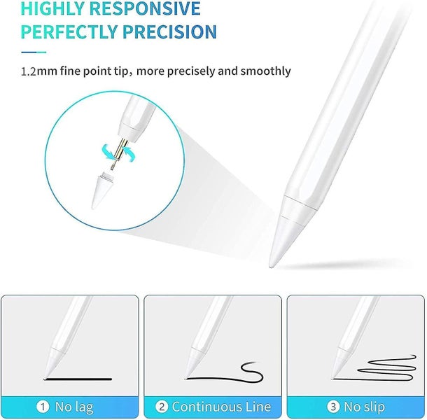 Stylus Pen Compatible with Apple iPad - Palm Rejection, Tilting Detection Carousel 5