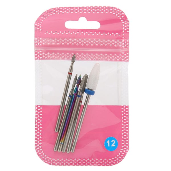 cuticle remover bit set 6pcs Nail Cuticle Cleaner Bit Professional Rotary Carousel 8