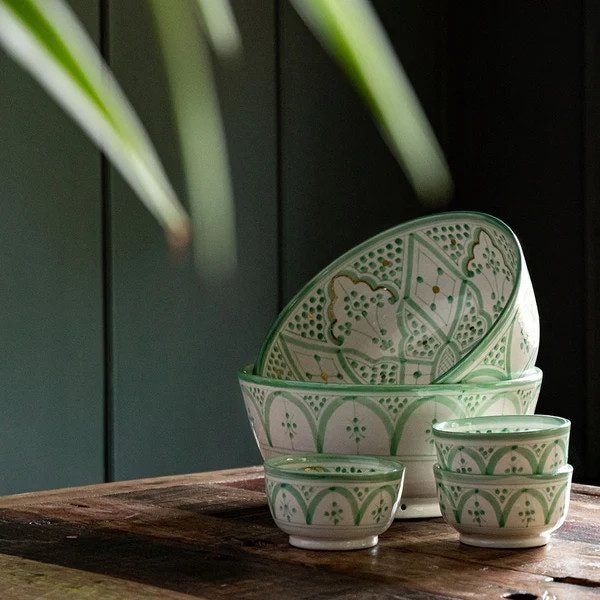 Rabat Safi Bowl - Small in Mint Carousel 1