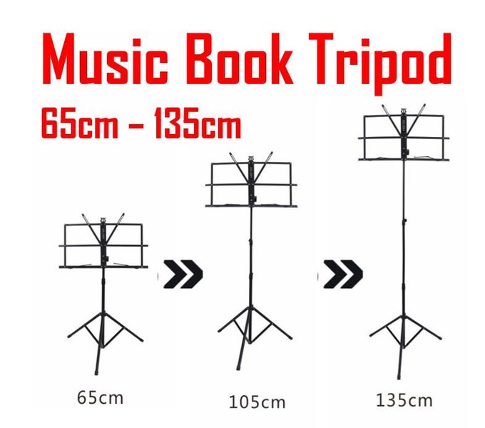 PTN 135cm Music Tripod Stand Orchestra Stand Music Book Adjustable Folding Carousel 1