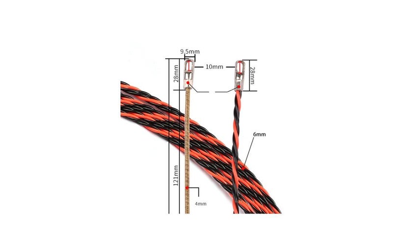 PTN 10M Fish Tape Wire Puller Wall Wire Thread Wire Running Tools Cable Runner Carousel 3