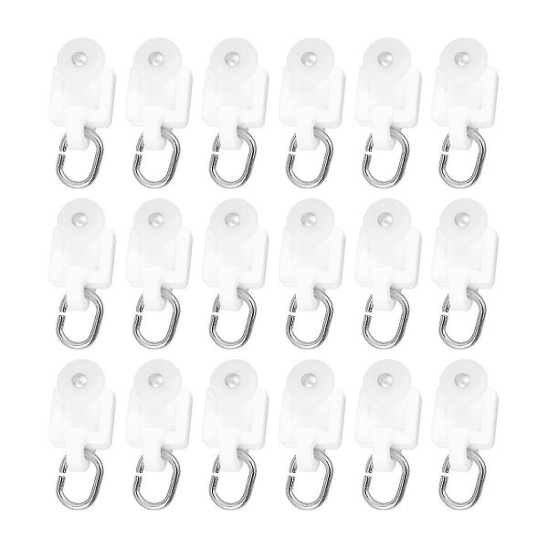 50 Pcs Rv Accessories Curtain Rail Roller Mute Hook Curtain Mute Wheel Track Ra Carousel 1
