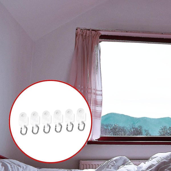 50 Pcs Rv Accessories Curtain Rail Roller Mute Hook Curtain Mute Wheel Track Ra Carousel 2