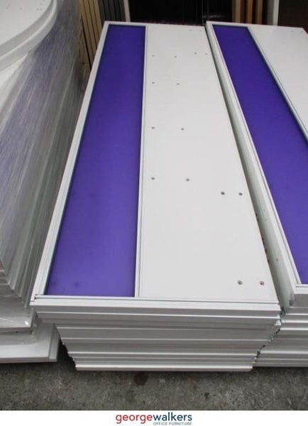 PR4885 - Purple Desk Mounted Partition Carousel 1