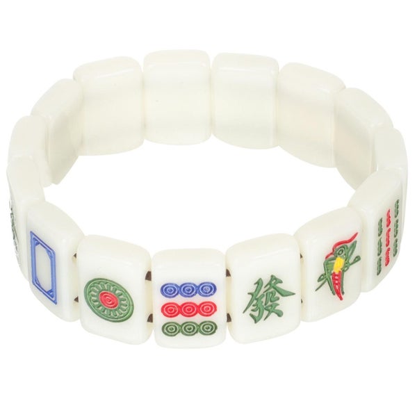Couple Ornaments Mahjong Lovers Gift Elasticity Bracelet Elasticity Wrist Jewel Carousel 1