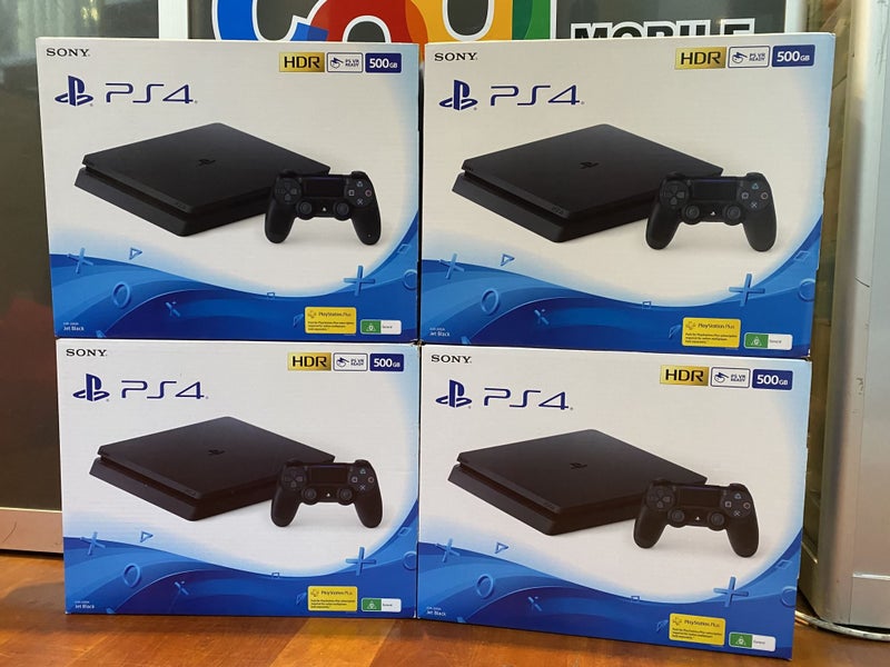 Sony PS4 PlayStation 4 Slim 500GB Jet Black CUH-2202A Carousel 1