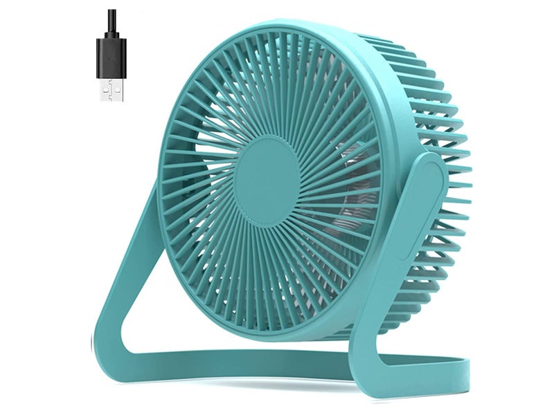 USB Desktop Fan 5 Inch Green Carousel 1