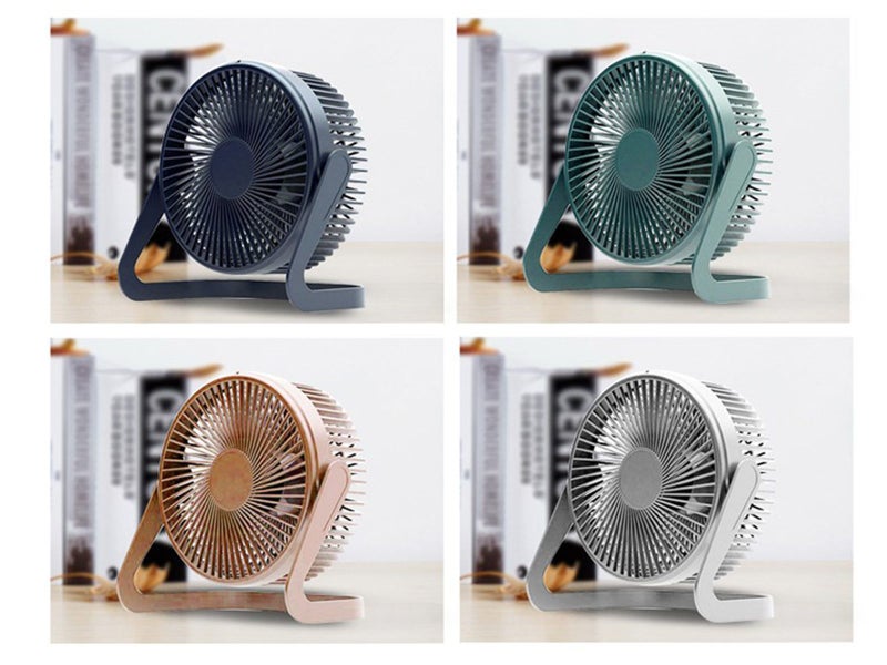 USB Desktop Fan 5 Inch Green Carousel 2