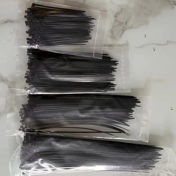 400 Pack Nylon Zip Ties In 4 Sizes Carousel 2