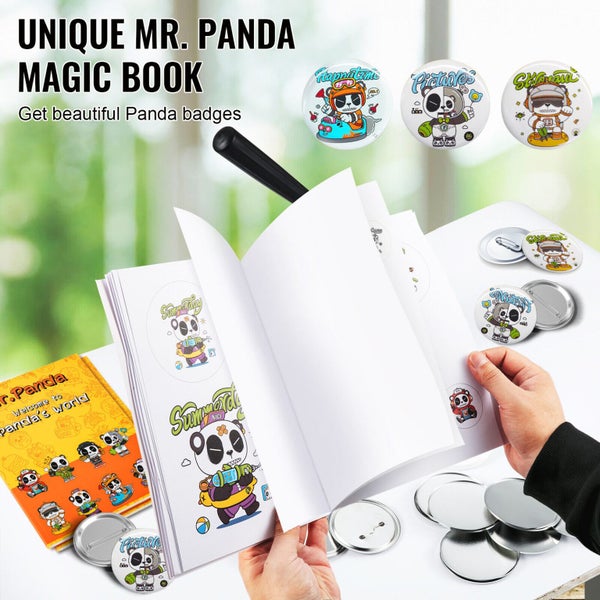 New 58MM Button Maker Machine Badge Pin Machine 2.25" 500 Free Parts Press Kit Carousel 2