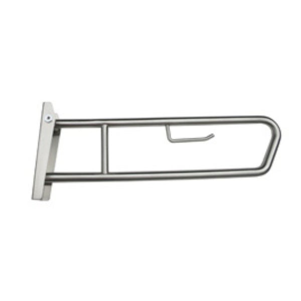 Dolphy 850x315mm Pull Down Grab Rail with Toilet Roll Holder - Stainless Stee... Carousel 1