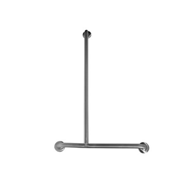 Dolphy Offset Flush Mount Shower Grab Rail LH 1100x700mm - Stainless Steel Ba... Carousel 1