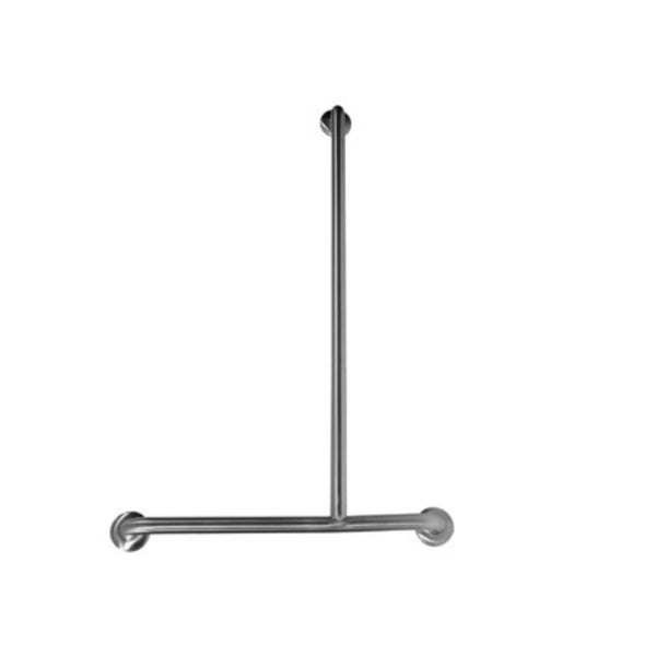 Dolphy Offset Flush Mount Shower Grab Rail RH Stainless Steel 1100 x 700 mm -... Carousel 1