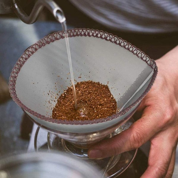 Hod Health & Home Coffee Filters Reusable Stainless Steel Maker Cone Shaped Trap Carousel 2