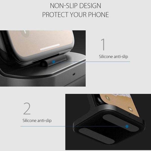 Wireless Charger 2 In 1 Fast For Mobile Phone Charging Vertical Desktop Stand Carousel 2