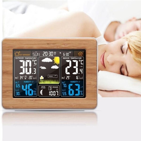Hod Health And Home Digital Weather Station Wireless Sensor Lcd Display Alarm Cl Carousel 2