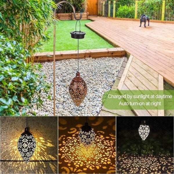 Hod Health & Home Lighting Solar Powered Energy Led Lantern Hanging Outdoor Lamp Carousel 2