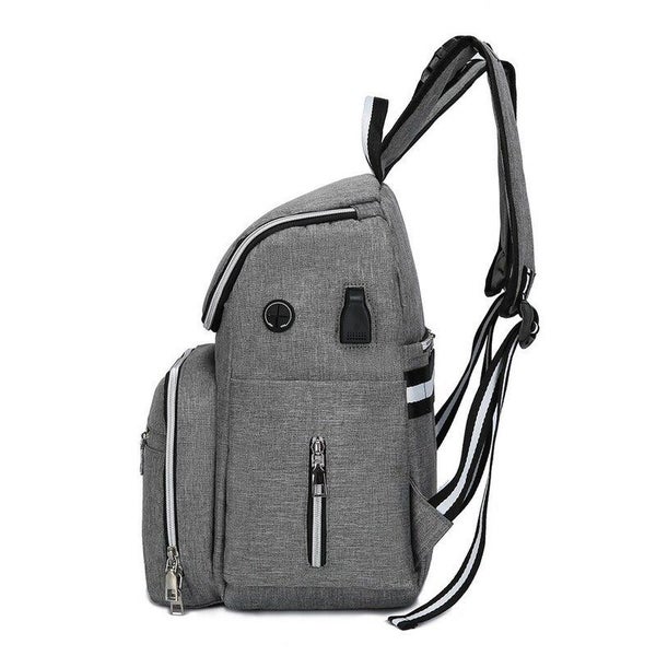 Mummy Maternity Nappy Bag With Usb Interface Grey Carousel 2