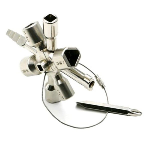 Hod Health And Home Y 01 Multi Function One In Triangle Emergency Key Wrench Sil Carousel 2