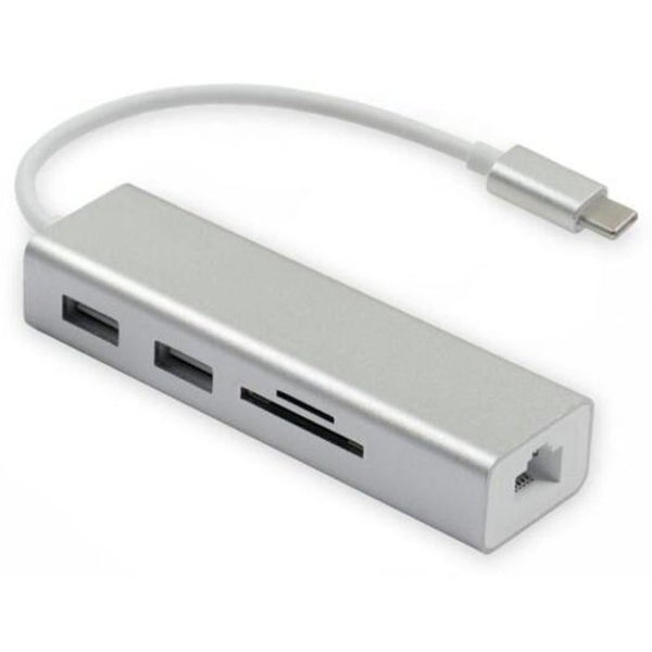 5 In 1 Usb 3.1 Type C To 3.0 Hub With Rj45 Gigabit Ethernet / Sd Tf Card Reader Carousel 2