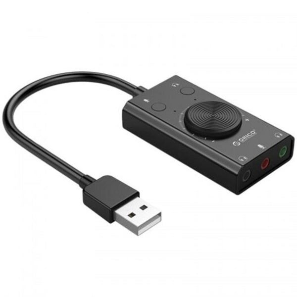 Sound Cards (External) Sc2 External Usb Sound Card Mic Adapter Speaker 3.5Mm Jac Carousel 2