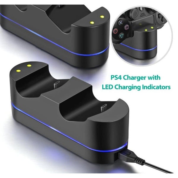 Hod Health & Home Playstation 4 Charger Kit Ps4 Dual Usb Charging Dock Station S Carousel 2