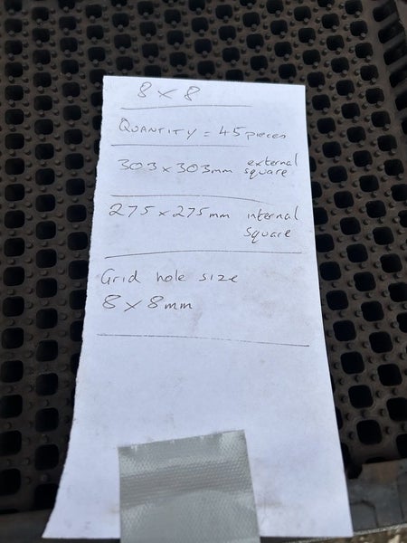 Heavy rubber 8mm aperture screen section modules Carousel 7