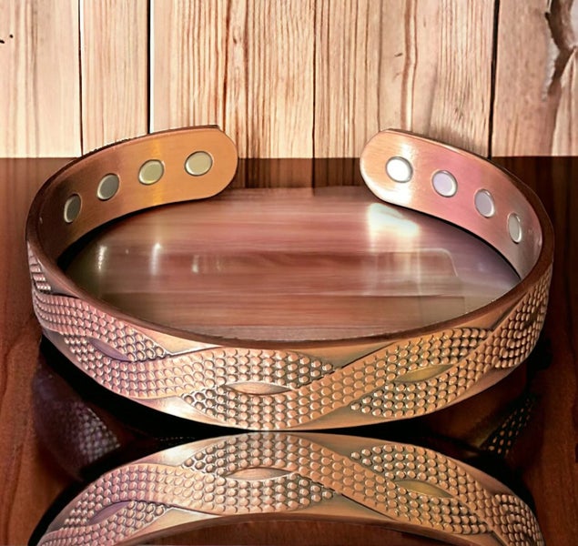 Copper band 100% solid Copper bracelet 8 Magnets Carousel 1