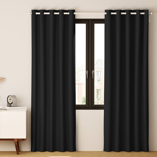 Artiss 2X Blockout Curtains Blackout Eyelet 300X230cm Curtains & Drapes Carousel 7