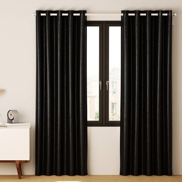 Artiss 2X Blockout Curtains Blackout Eyelet 240X230cm Curtains & Drapes Carousel 7