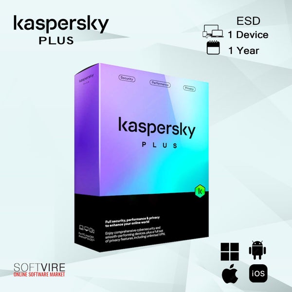 KASPERSKY PLUS 1 DEVICE 1 YEAR ESD- License Only Carousel 1