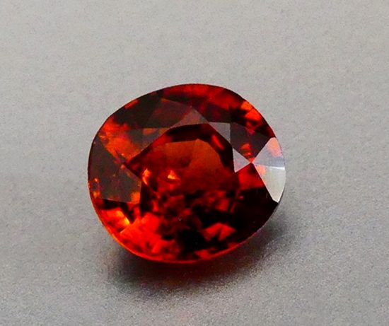 1.31CT SPARKLING OVAL CUT 100% NATURAL ORANGE RED ZIRCON Carousel 2