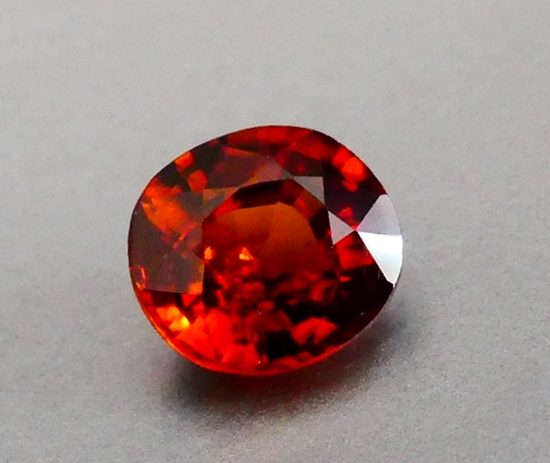 1.31CT SPARKLING OVAL CUT 100% NATURAL ORANGE RED ZIRCON Carousel 1