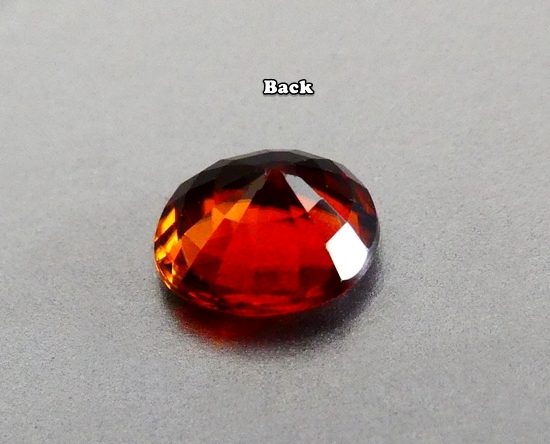 1.31CT SPARKLING OVAL CUT 100% NATURAL ORANGE RED ZIRCON Carousel 3