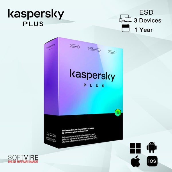 KASPERSKY PLUS 3 DEVICES 1 YEAR ESD- License Only Carousel 1