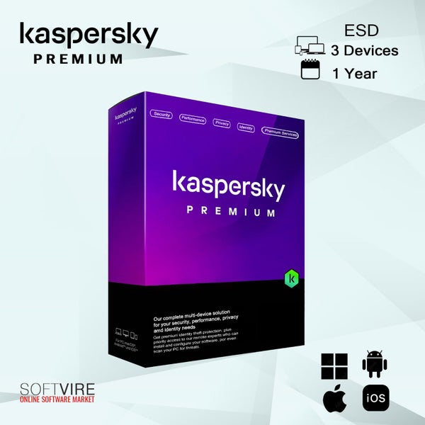 KASPERSKY PREMIUM 3 DEVICES 1 YEAR ESD- License Only Carousel 1