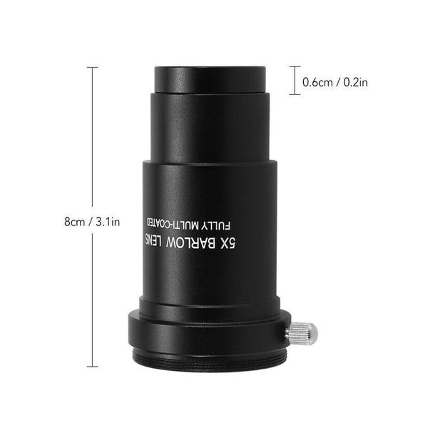 Hod Health And Home 5X Barlow Eyepiece 1.25Inch Astronomical Telescope Telescope Carousel 2