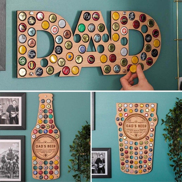 Beer Bottle Cap Collection Bracket Wall Art Decoration Plaques & Signs Carousel 7