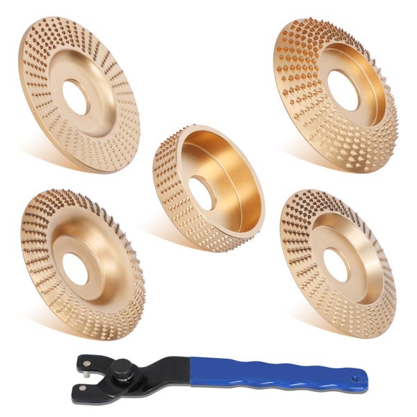 5PCS Wood Carving Disc Set with 22mm Bore Carousel 1