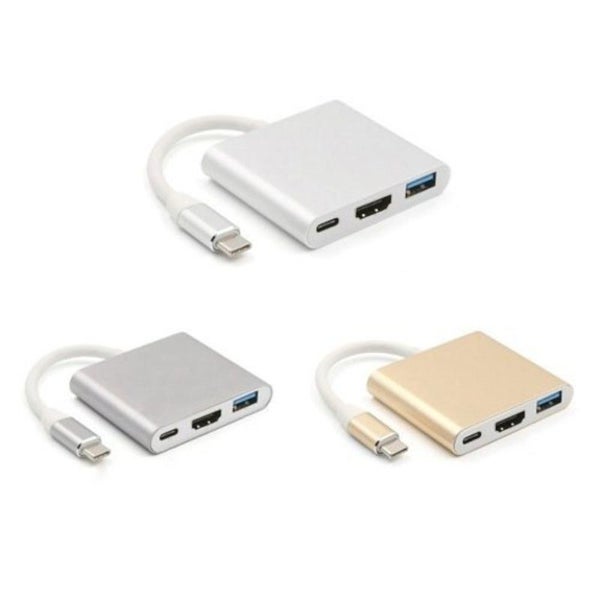 Usb Type C To Hdmi 4K 3.0 Charging Adapter Converter For Macbook Pro Pixel Silv Carousel 2