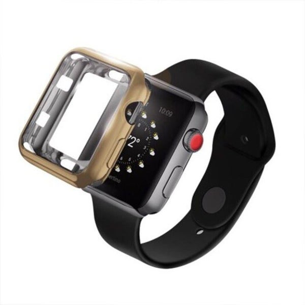 42Mm Soft Flexible Lightweight Tpu Plated Protector Case For Apple Watch Champag Carousel 2