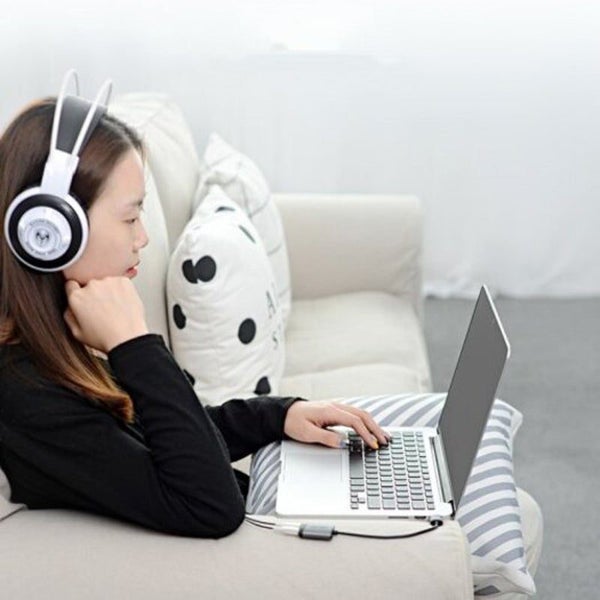 Cdkhb Usb Sound Card External Independent To 3.5Mm Drive Free Headset Microphone Carousel 2
