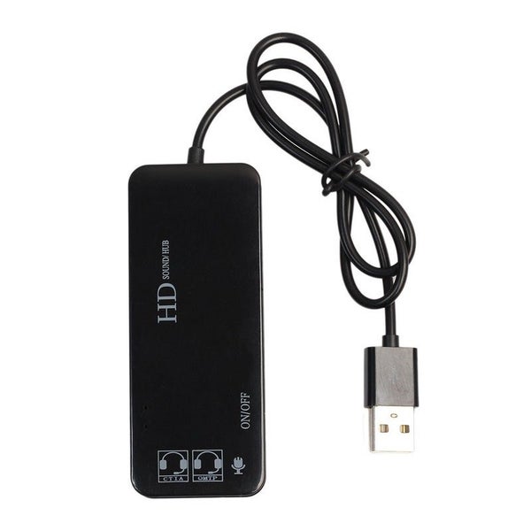 Sound Cards (External) Usb Hub Stereo Dj External Sound Card Headset Microphone Carousel 2
