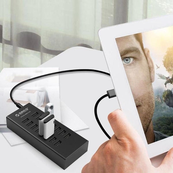 16 Ports Usb 2.0 Hub Multi Splitter Adapter Dock With 12V2a Power USB Cables Hub Carousel 5