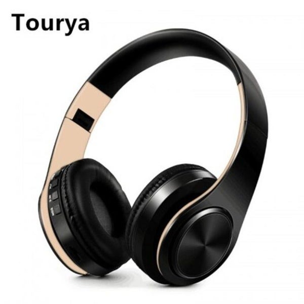 Wireless Headphones Bluetooth Headset Foldable Earphones With Mic For Pc Phone W Carousel 2