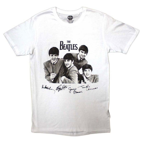 The Beatles Mop Tops And Signatures T Shirt Carousel 3